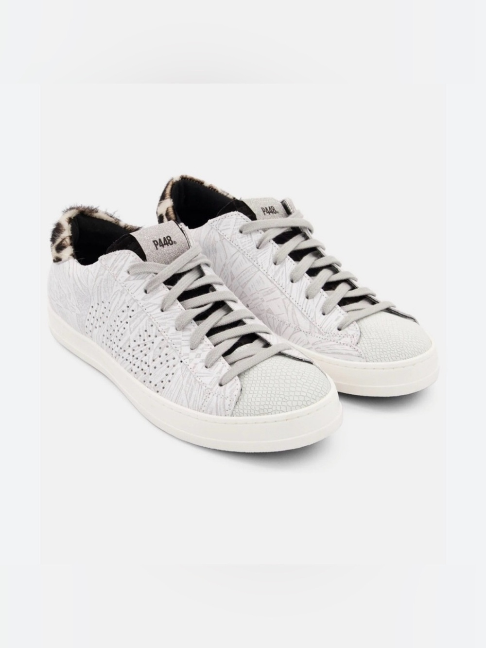 P448 John-W Dusty Giraffe Sneakers Calf Hair Size 36
